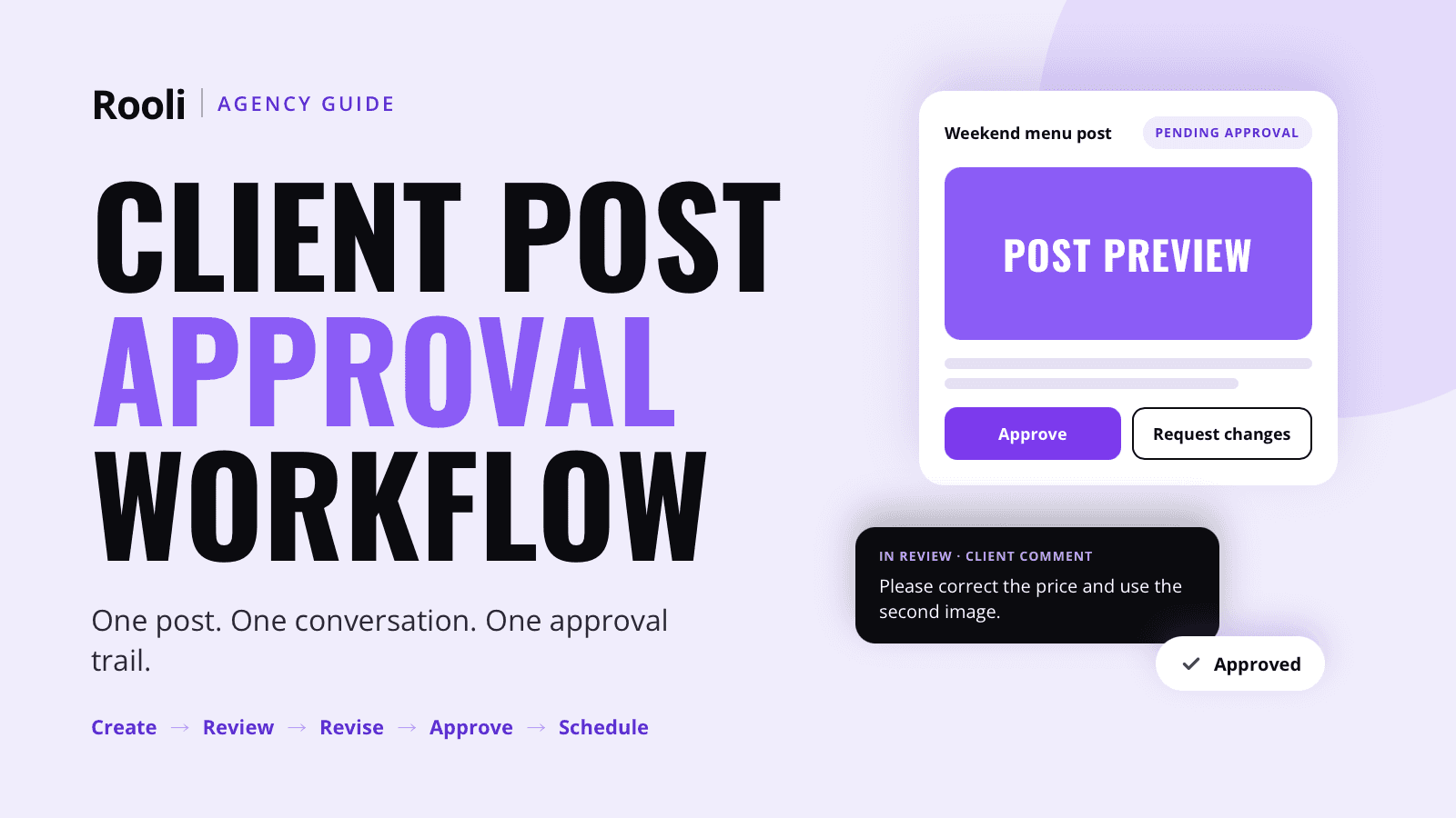 Client Post Review & Approval Workflow