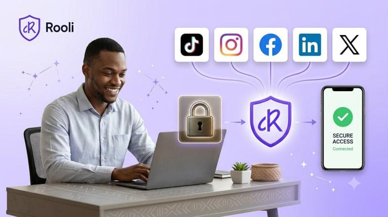 Is it safe to connect your social accounts to Rooli?
